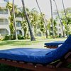 Lawn area at Plaza Beach Hotel with views of the Inidan Ocean