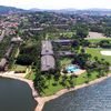 Aerial view of Speke Resort Munyonyo in Kampala, Uganda