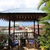 Rooftop dining setup for two at Emerson Spice