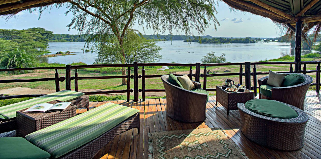 Amazing views of the Nile River from your seating area at Chobe Safari Lodge