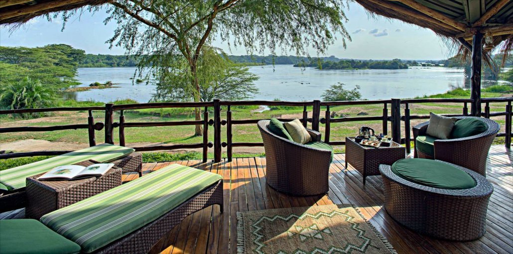 Amazing views of the Nile River from your seating area at Chobe Safari Lodge