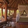 Bedrrom setup on one of the tented camps at Elsa Kopje in Kenya