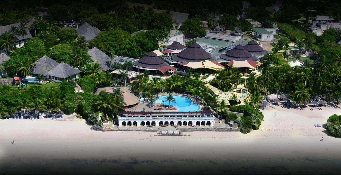 Aerial view of Leopard Beach Resort and Spa