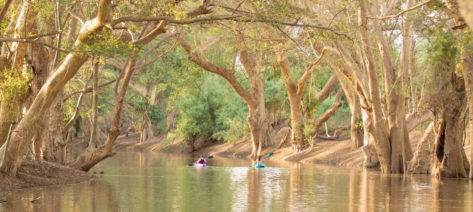 Kayaking at Ewaso Nyiro exploring the vast Shompole Wilderness
