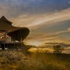The luxury tent set up at Mahali Mzuri in Mara
