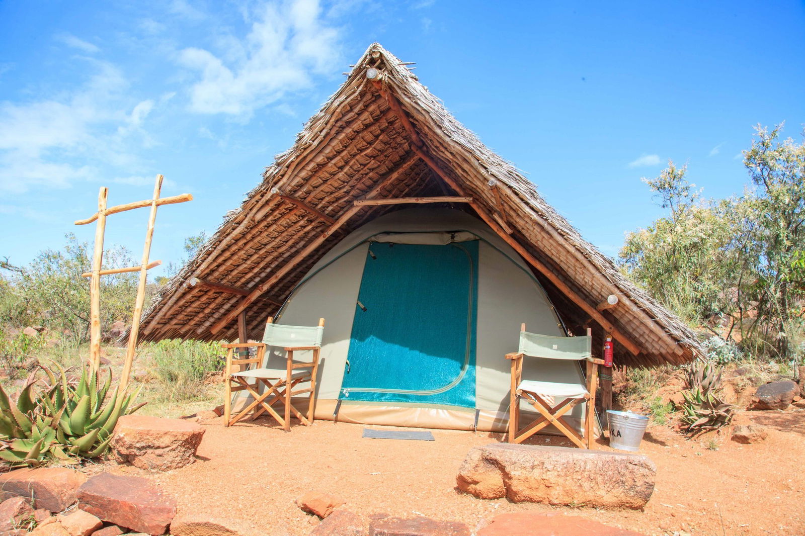 Accommodation set up at Maji Moto Eco Camp in Masai Mara