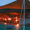 Mobile tent set up at Serengeti North Wilderness Camp