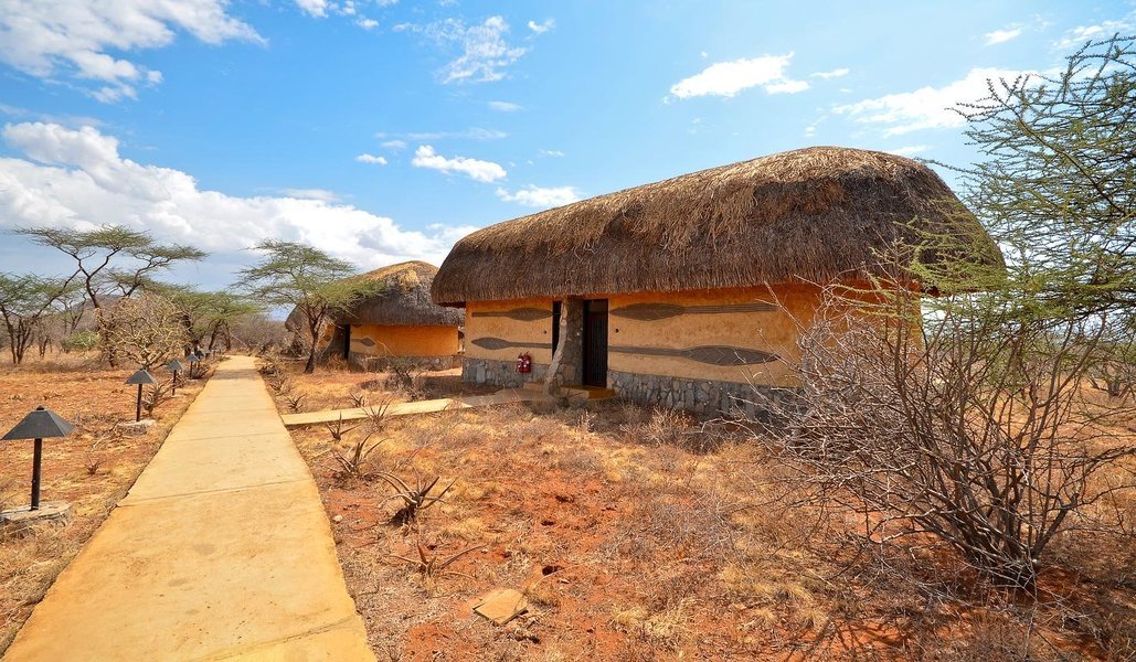 Exterior view of rooms at Samburu Sopa Lodge