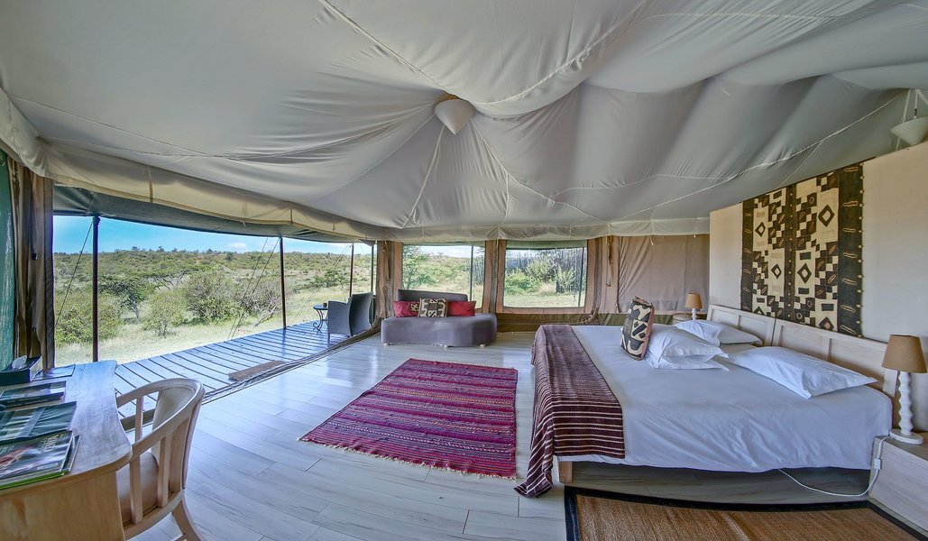 Inside room setup of the luxurious Kicheche Valley Camp