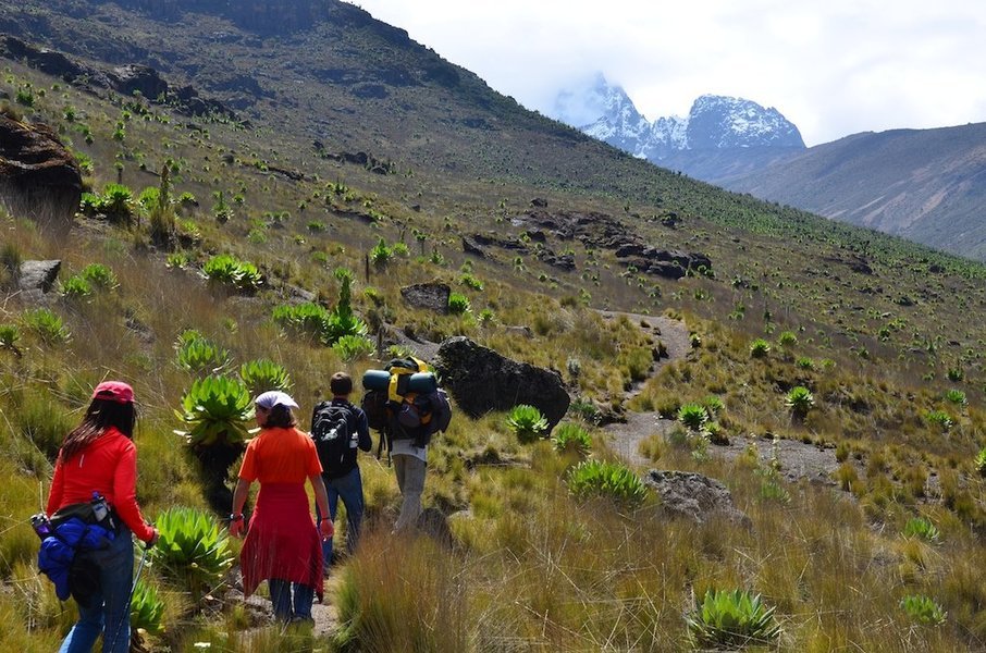 Hiking Kenya's tallest mountain, Mount Kenya