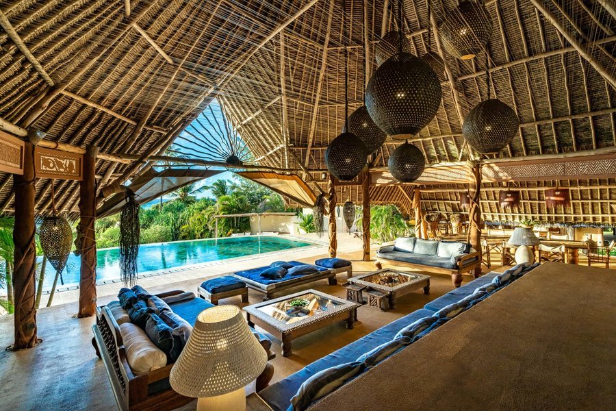 Pool views at Alfajiri Garden Villa