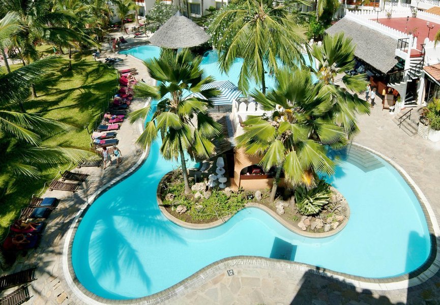 Swimming pool area at Bamburi Beach Hotel