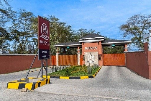 Entrance view of Burch's Resort Naivasha