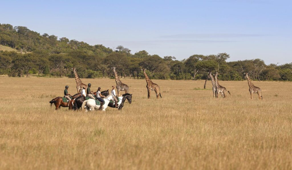 Horseback safari in Kenya