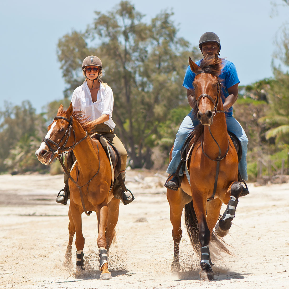 Horse riding at Diani