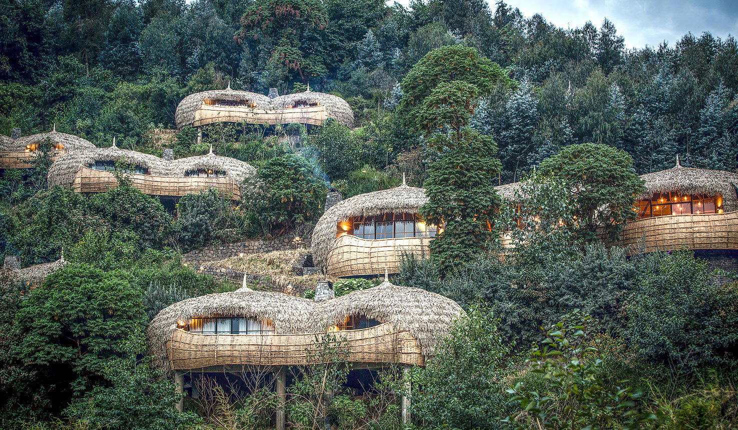 Exterior look of Bisate Lodge Villas