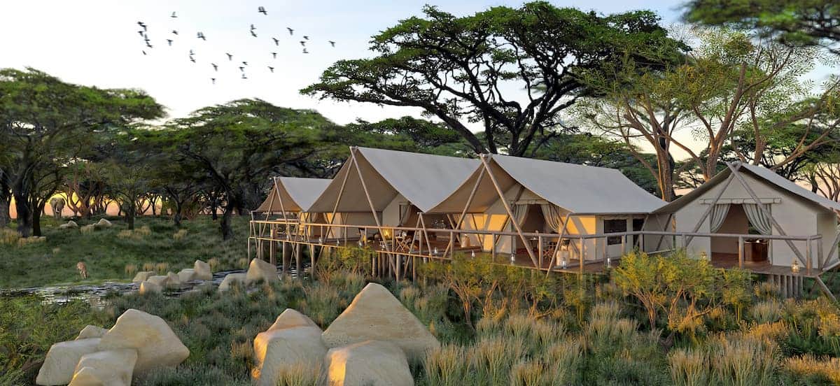 Exterior view of Mara Nyika tented suites