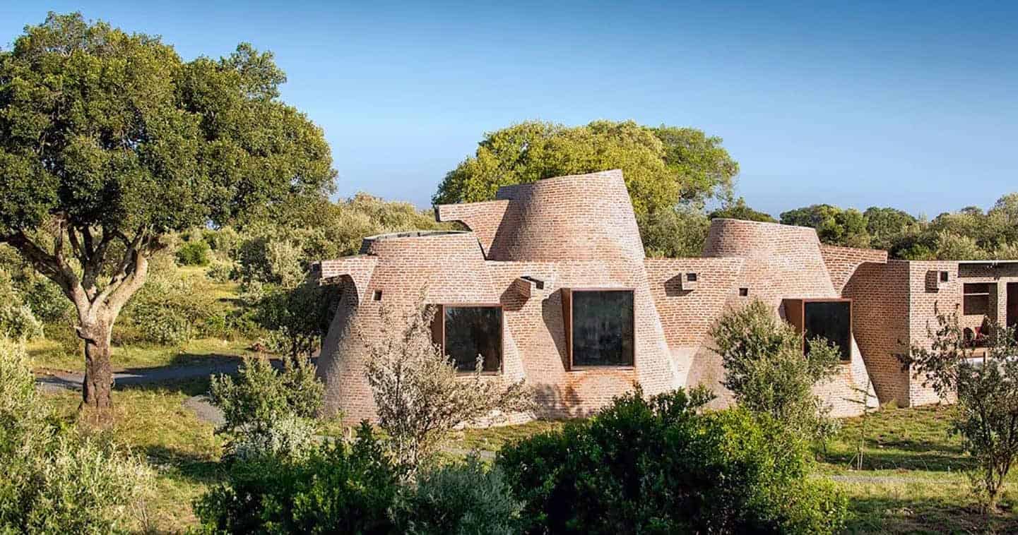 A brick house in Angama Mara.