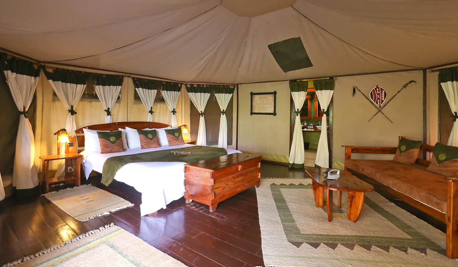 Tent setup at Tipilikwani