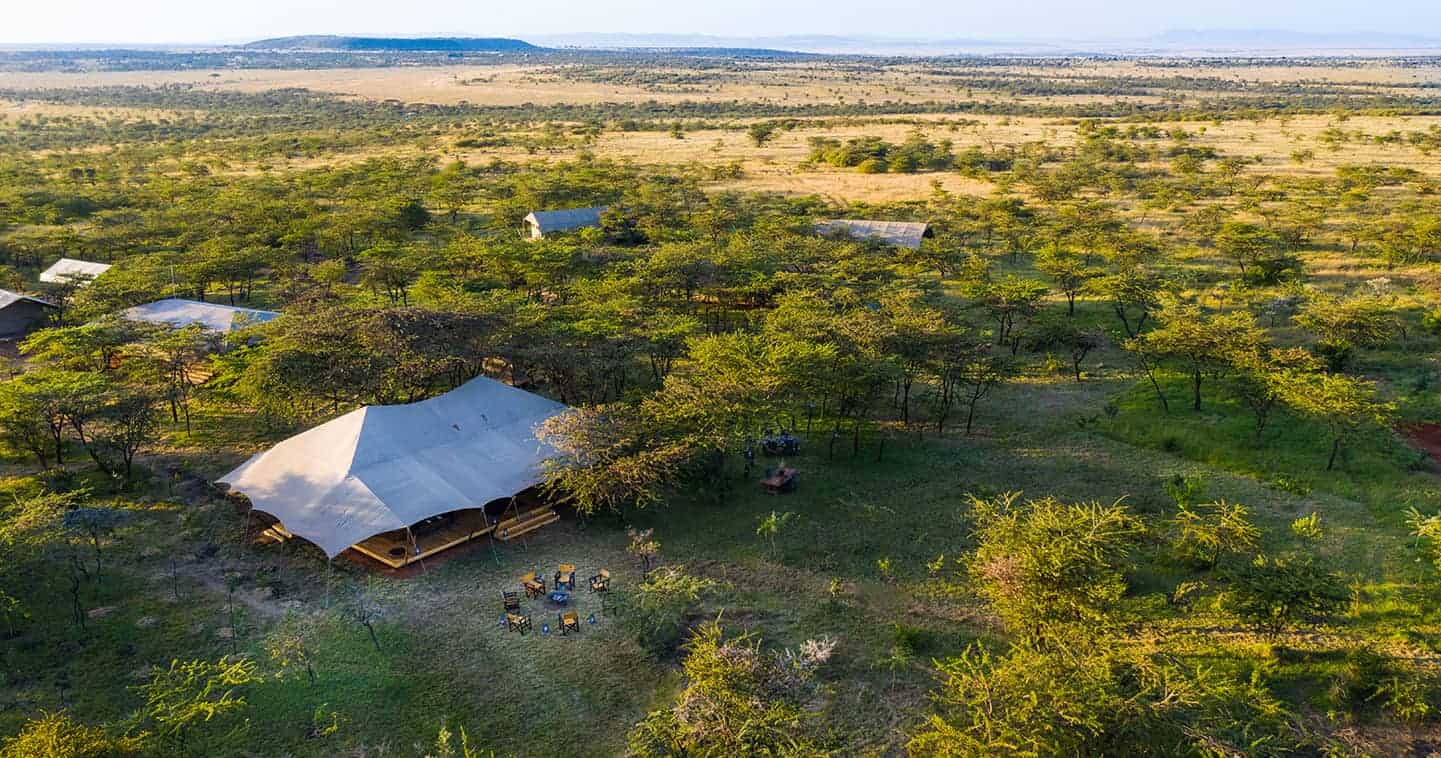 Tents and Main Dining area at Mara Expedition Camp