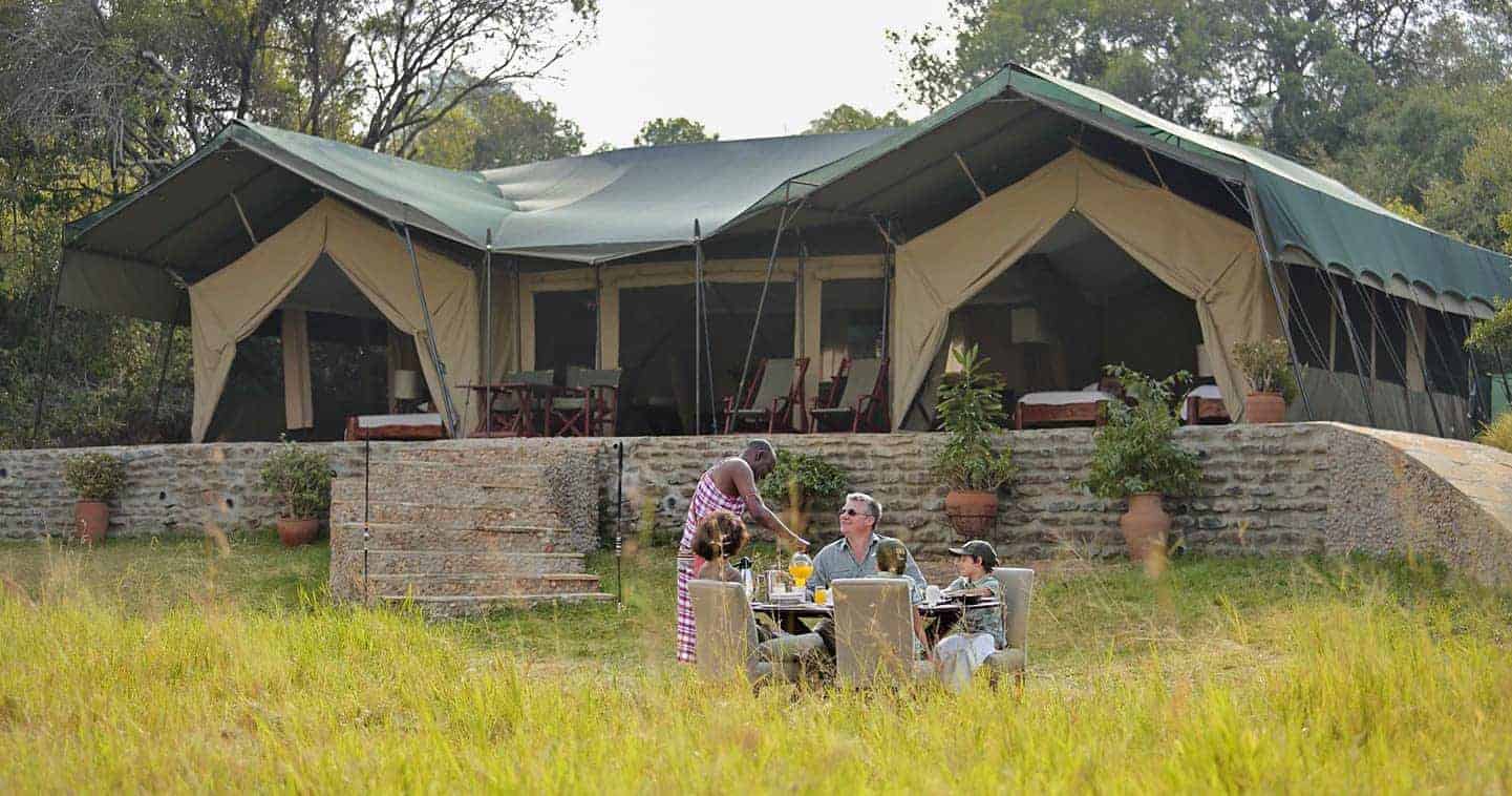 Family tent at Kicheche Mara Camp
