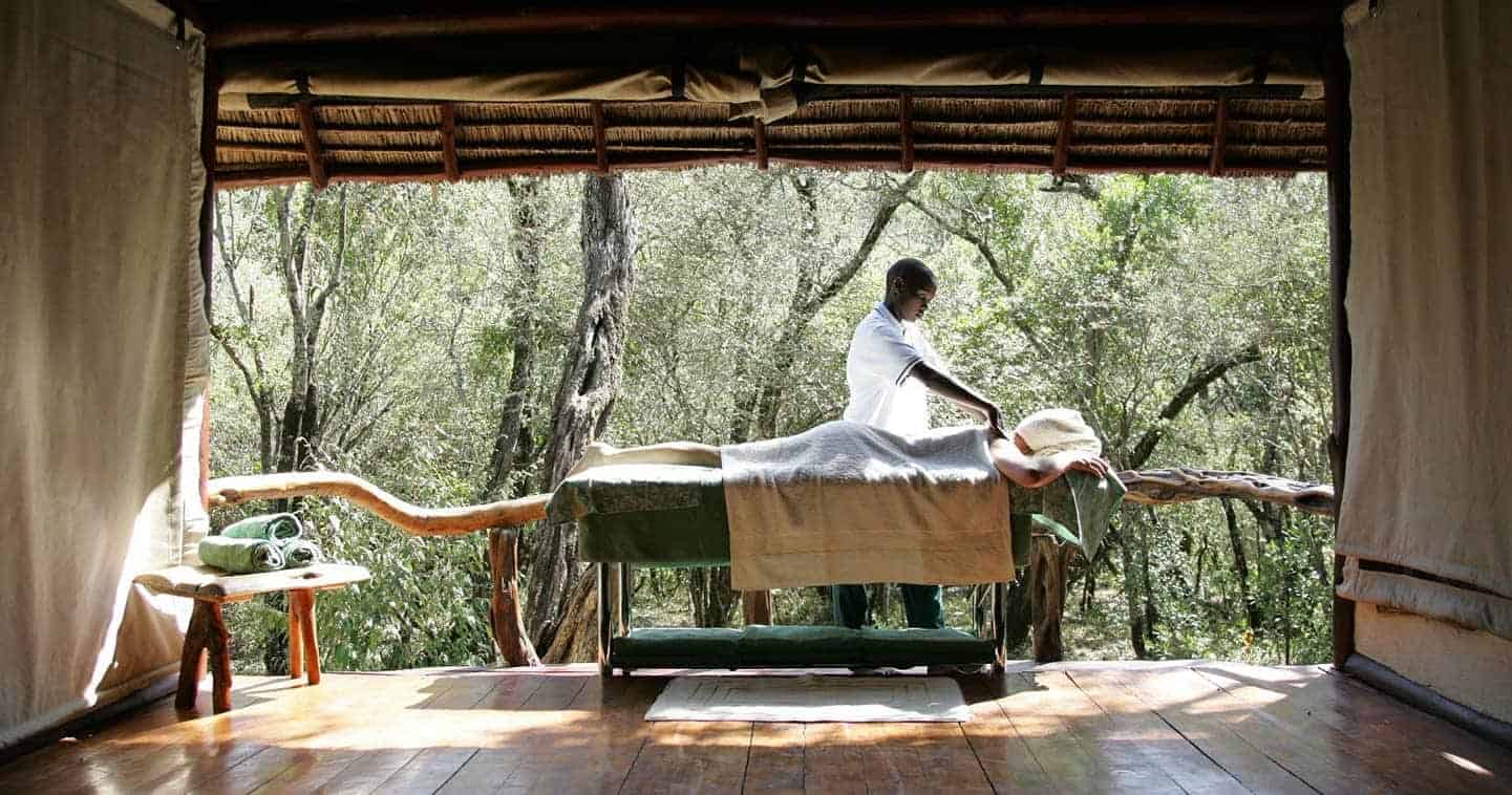 Massage area at Saruni Mara Camp