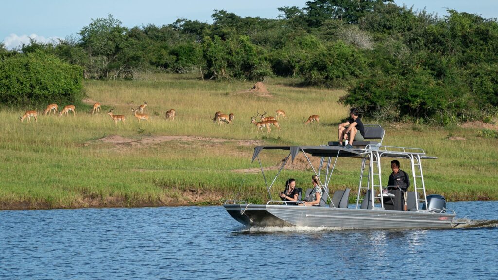 Boat ride at Magashi, Rwanda