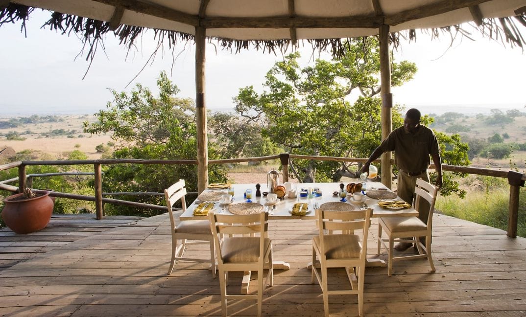 Dining setup at Lamai Serengeti